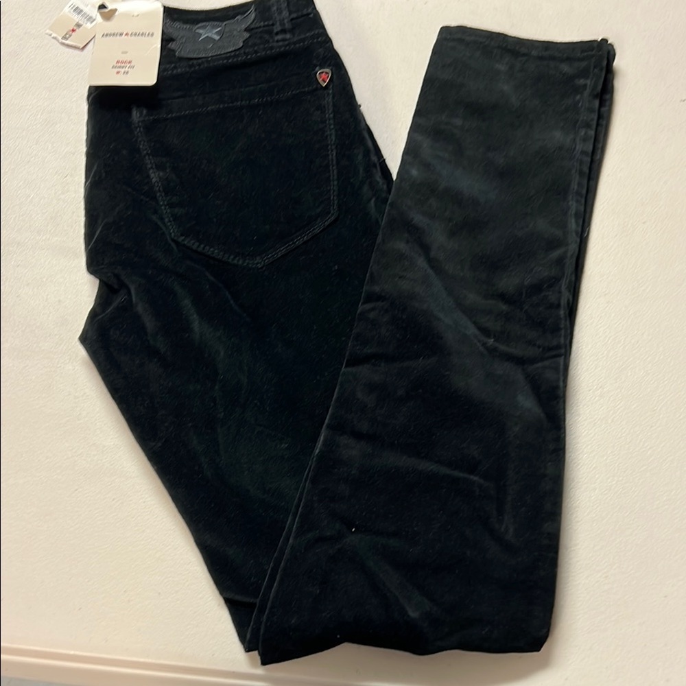 Andrew Charles Rock Skinny Fit velvet Jeans